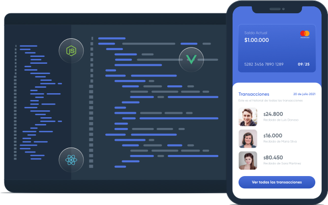 Impacta con apps increíbles y sofisticadas para tus clientes Imagen representativa de la solución